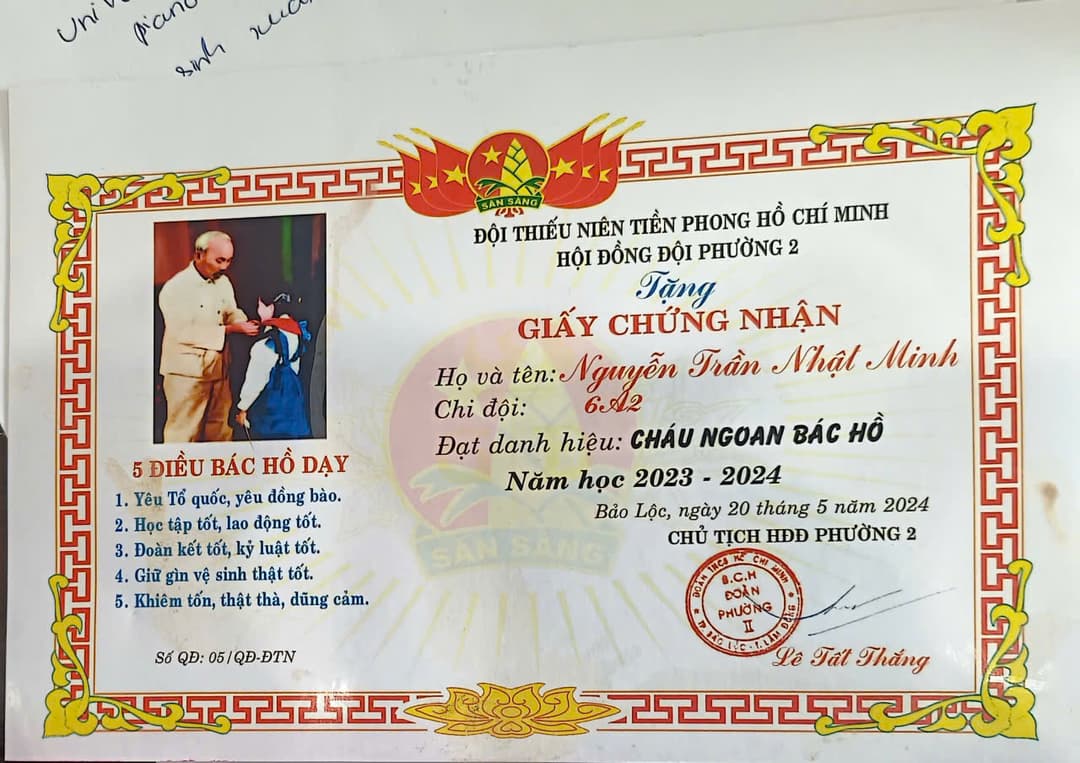 Uncle Ho's Good Child (2nd Year)