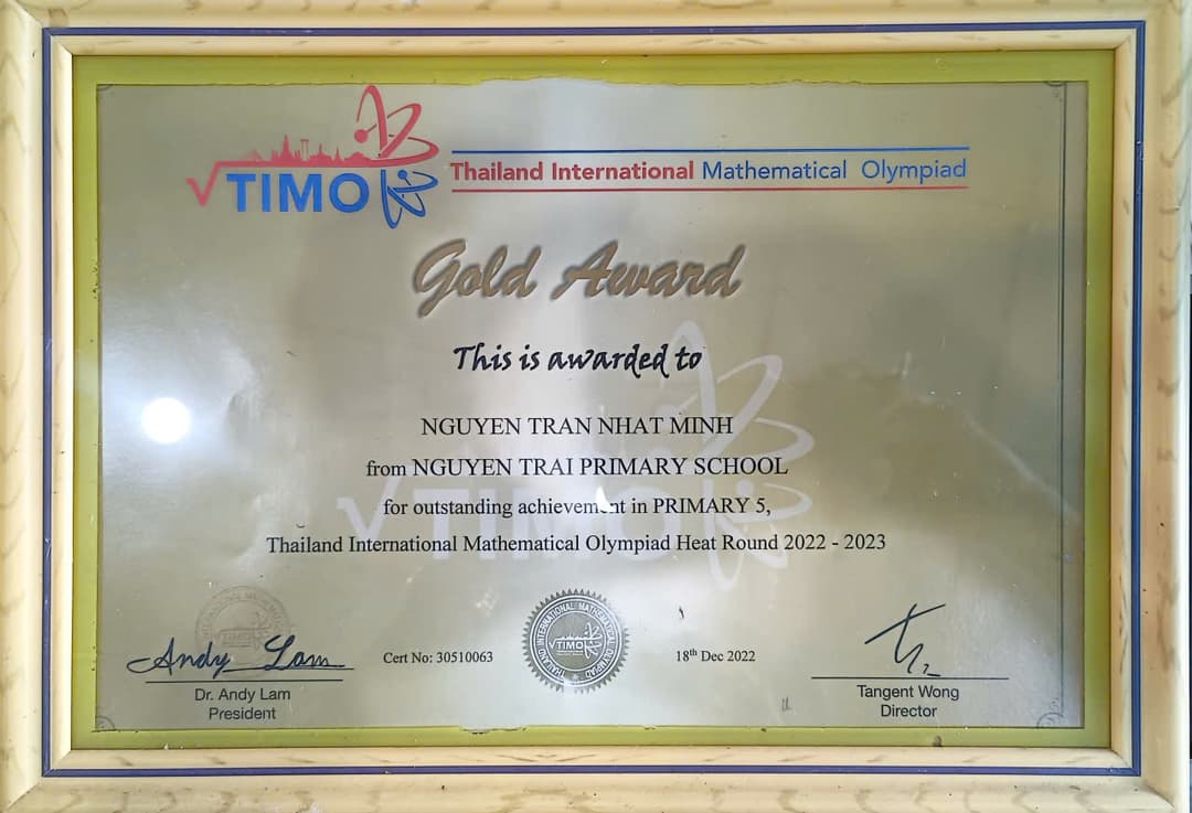 TIMO National - Gold Medal